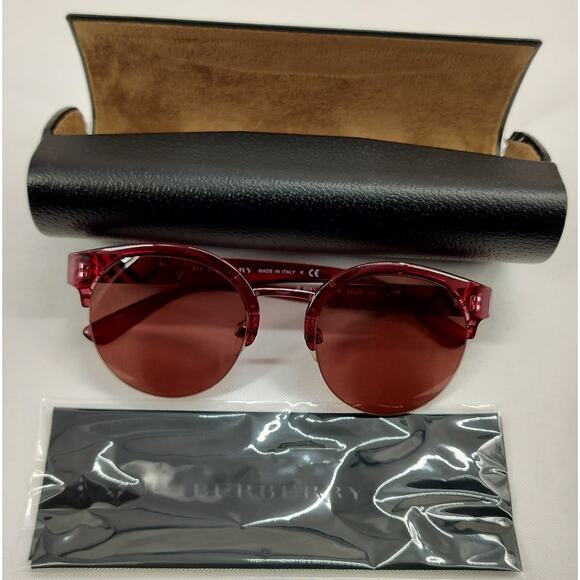 Burberry Woman's Luxury partial rim Sunglasses - Picture 2 of 11